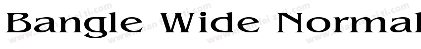 Bangle Wide Normal字体转换